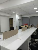 Office Workstation Malaysia | Open Office Desk Cluster & Shared Workspace Table | White Office Table | Office Workstation Table | 4 Person Desk | Office Furniture Penang , KL , Puchong, Kulim Hi Tech, Bayan Lepas, Bayan baru  