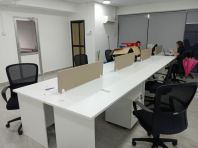 Office Workstation Malaysia | Open Office Desk Cluster & Shared Workspace Table | White Office Table | Office Workstation Table | 4 Person Desk | Office Furniture Penang , KL , Puchong, Kulim Hi Tech, Bayan Lepas, Bayan baru  