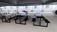 8 Seater Fibreglass Canteen Table Set | Heavy Duty Canteen Table & Bench Supplier Malaysia | Factory Canteen Table & Bench | Hostel Dining Furniture | Industrial Canteen Set Malaysia | Penang, Batu Kawan, Kulim Hi Tech, Lunas, Butterworth, Georgetown,Bayan Lepas, KL, Puchong