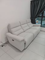3 Seater Electric Recliner Sofa | Power Reclining Sofa with Easy Clean Fabric | 3 Seater Power Recliner Couch | Best Sofa Furniture Showroom In Penang | Deliver Penang, Andaman, Tanjong Tokong, Straits Quay, Batu Kawan, Bertam, Kulim, Sungai petani