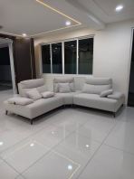 Corner Push Back Sofa Malaysia | Premium 3 Seater Sofa Malaysia | Easy Clean Fabric | Pet Friendly Living Room Sofa - Deliver Bertam, Penang Island, Georgetown, Jelutong, Kulim, Lunas