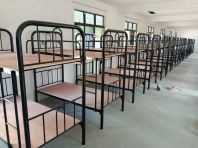 Heavy Duty Splitable Double Decker Metal Bed | Hostel Bunk Bed with Plywood Base | JTK Standard Worker Dormitory Bed Malaysia | Deliver Asrama, Kem Tentera, UPKAT, Penang,Perlis,Kedah, Selangor, Perak