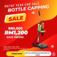 PROMO - BOTTLE CAPPING MACHINE 80W 28-38MM