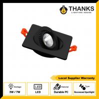 CR2 SQUARE RECESSED SPOTLIGHT BLACK