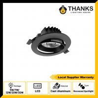 CR3 RECESSED SPOTLIGHT BLACK