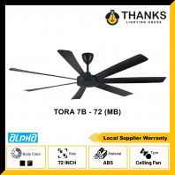 ALPHA TORA 7B 72 CEILING FAN MATTE BLACK