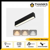 10W LLS SERIES SURFACE LINEAR DOWNLIGT BLACK