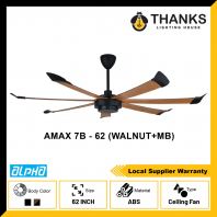 ALPHA ALKOVA AMAX 7B 62 CEILING FAN WALNUT/MB