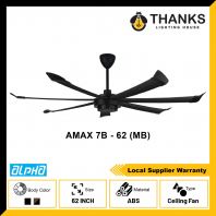 ALPHA ALKOVA AMAX 7B 62 CEILING FAN MATT BLACK