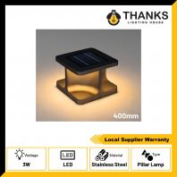 BB2558 SERIES 3W 400mm LED SOLAR PILLAR LIGHT