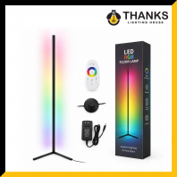 Premium RGB LED Floor Lamp 1400mm   Modern Standing Ambient Light with Remote Control for Bedroom, Living Room & Video Background