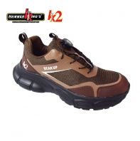 MEN LACE-UP INDUSTRIAL SAFETY SHOE (HK2 15006-DBN)(NR.NM)