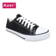 MEN LACE UP COMFORT CANVAS SHOE (C 6621-BK/W)(SL.TX)