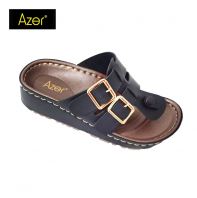 WOMEN UPPER STITCHING COMFORT SLIPPER (LA 529-BK) (AL.X)