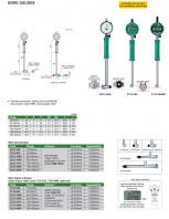 BORE GAUGES WITH DIAL INDICATOR OR DIGITAL INDICATOR