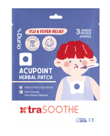 Durio 605F x'traSoothe Flu & Fever Relief Acupoint Herbal Patch (3 inner packs - 6 pcs)
