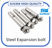 SUS304 Stainless Steel Expansion Bolt Skru Wall Plug Besi Tahan Karat Heavy Duty Anchor Bolt M6-M16
