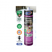 V-tech VT-212 Neutral Silicone Sealant �C Anti-Fungal Waterproof Sealant for Bathroom, Kit