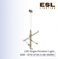 LED Single Pendant Light - SYD-9889-1B-BK-3COLOUR LED Single Pendant Light - SYD-9889-1B-BK-3COLOUR