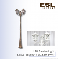 LED Garden Light E27X3 - LDE9017-3L-2.2M-BKG IP65 LED Garden Light E27X3 - LDE9017-3L-2.2M-BKG IP65