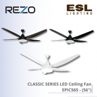 REZO CLASSIC SERIES LED Ceiling Fan EPIC565 - 56" REZO CLASSIC SERIES LED Ceiling Fan EPIC565 - 56"