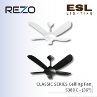 REZO CLASSIC SERIES Ceiling Fan VZ56DC - 56" REZO CLASSIC SERIES Ceiling Fan VZ56DC - 56"