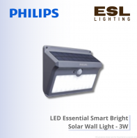 PHILIPS LED Essential Smart Bright Solar Wall Light 3W - 911401877402 IP65