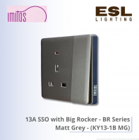 IMITOS 4 Gang 2 Way Switch (BR Series) Matt Grey - KY4-2 MG SIRIM IMITOS 4 Gang 2 Way Switch (BR Series) Matt Grey - KY4-2 MG SIRIM