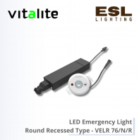 VITALITE LED EMERGENCY LIGHT ROUND RECESSED TYPE - VELR 115/R VITALITE LED EMERGENCY LIGHT ROUND RECESSED TYPE - VELR 115/R