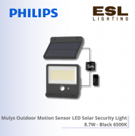 PHILIPS ZYLX LED Outdoor Motion Sensor Solar Security Light 10W - Black 6500K IP65 PHILIPS ZYLX LED Outdoor Motion Sensor Solar Security Light 10W - Black 6500K IP65