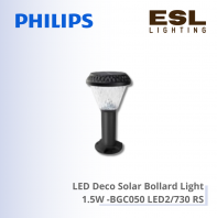 Philips LED Deco Solar Bollard Light 2.2W - BGC050 LED3/730 RL IP65 Philips LED Deco Solar Bollard Light 2.2W - BGC050 LED3/730 RL IP65