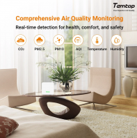 Temtop P1 Air Quality Monitor   PM2.5, PM10, Temp & Humidity Detector with Real-Time AQI & Bluetooth App