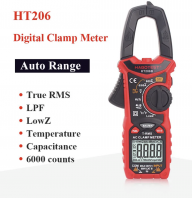 HABOTEST HT206 True RMS 600mV 6A Clamp Meter Current Measurement