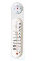 Shinwa 48927 / Thermo-hygrometer PC oval white
