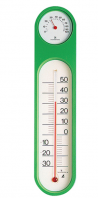 Shinwa 72615 / Thermo-hygrometer PC oval green