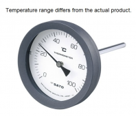 SK SATO No.2080-22  Bimetal Thermometer, 0 to 200��C, 50 mm Stem BM-T-100P