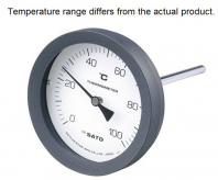 SK SATO No.2080-52  Bimetal Thermometer, 0 to 150��C, 50 mm Stem BM-T-100P