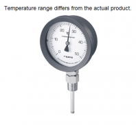 SK SATO No.2085-12  Bimetal Thermometer, 0 to 100��C, 50 mm Stem BM-S-100P