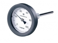 SK SATO No.2089-00  Bimetal Thermometer, 0 to 100��C, 50 mm Stem  BM-T-75P