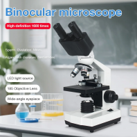Juanjuan 40-1600 Times Double-layer Platform Biological Microscope