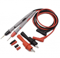 SNAKOL 1Pair Digital Multimeter Leads with Soft Silicone Wire, Needle Tip, Universal Test Leads with Alligator Clip for Multimeter LED Test
