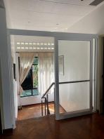 aluminum Hanging sliding door one panel + fix panel @jalan Sepakat 8,Taman United,KL