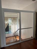 aluminum Hanging sliding door one panel + fix panel @jalan Sepakat 8,Taman United,KL