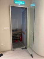 12mm tempered glass swing door one panel.@Old klang Road