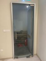 12mm tempered glass swing door one panel.@Old klang Road