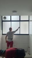 Yard Sliding window 3 panel + above fix panel @Traders Park Residence,Cheras