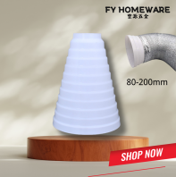 80mm to 200mm Aluminium Ducting Pipe Reducer Connector for Air Ventilation System Duct Reducer