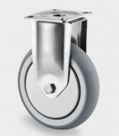 TENTE POLYPROPYLENE CENTER GREY RUBBER WHEEL WITH STEEL THREADGUARD - 2478 PJH SERIES