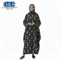 Elegant Plus Size Dresses Women Muslim Ankle Length Long Sleeve Breathable Four-Way Stretch Silk Non-Slip Under-scarf
