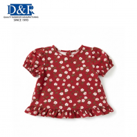 OEM Baby Girl Top   Long Sleeve Floral Print, Soft Cotton